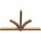 Ekena Millwork Redmond Smooth Timber Gable Bracket, Western Red Cedar, 72"W x 45"H x 3 1/2"D x 3 1/2"F, 15/12 Pitch GBW072X45X0404RED00SWR - alternate 3
